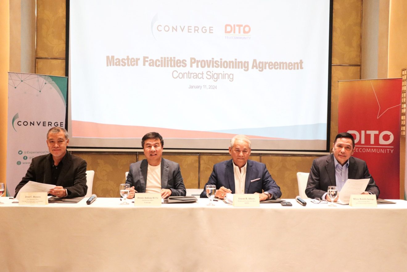 Converge ICT Solutions And DITO Telecommunity Sign Master Facilities ...